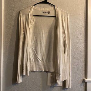 Tex by Max Azria White Cardigan